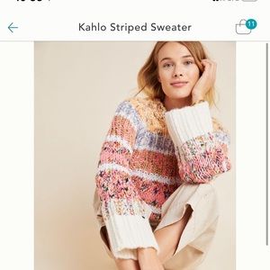 Anthropologie Kahlo Striped Sweater